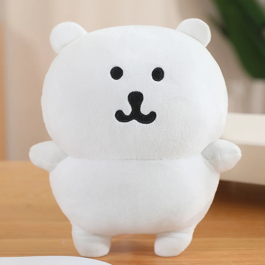 12/22/30cm Cute Self-deprecating Bear Kawaii Same Style Japanese Anime White Bear Soft Stuffed Doll Kid Birthday Xmas Gift