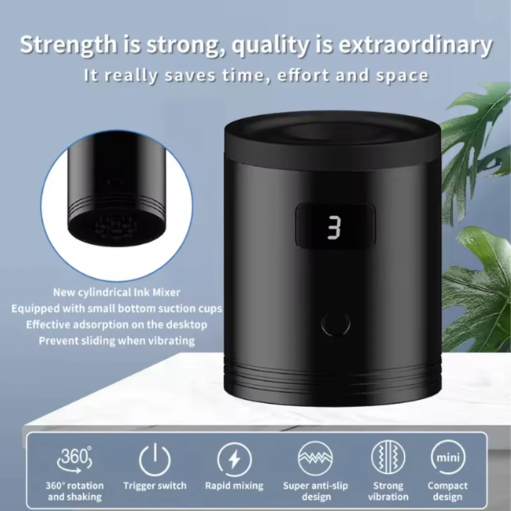 YILONG Wireless Tattoo Ink Mixer Mini Vortex Shaker Tattoo Ink Nails Polish Glue Shaking Machine Tattoo Pigment Ink Stirrer
