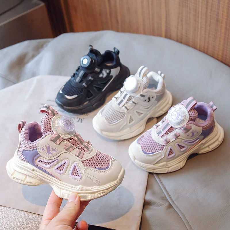 

Child casual shoes autumn new girl sports shoe breathable boy mesh shoe knob kids shoes designer girl shoe comfortable boy shoes