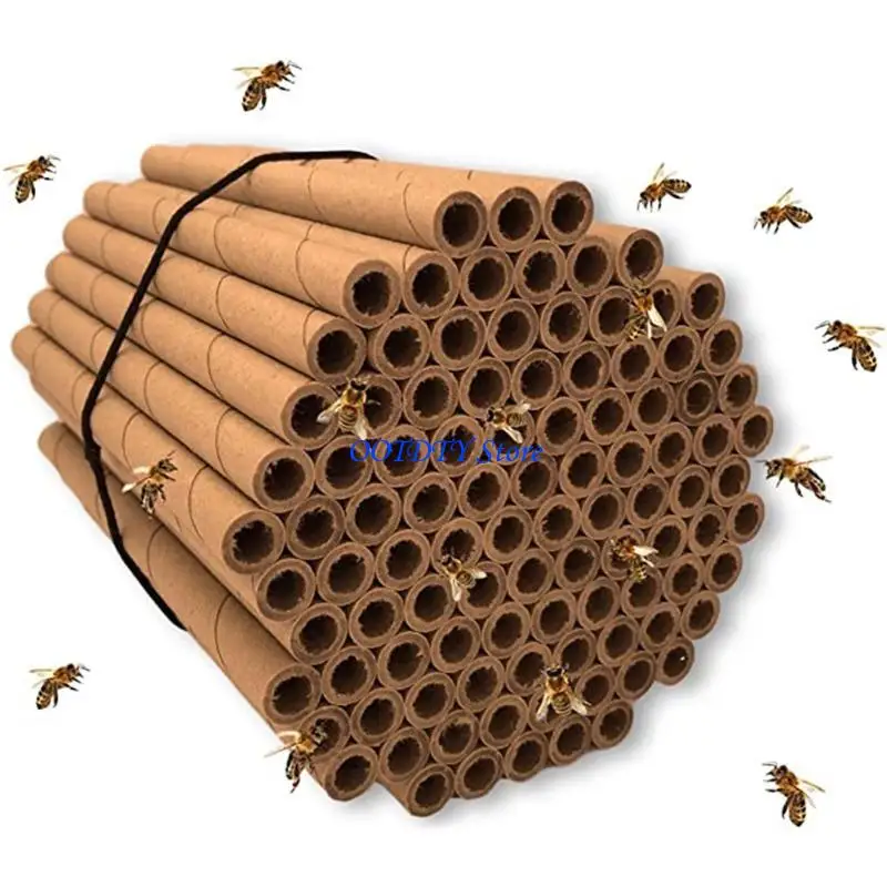 367A 50 PCS Paper Tube Liners Paper Tube Liners for Insect Nest