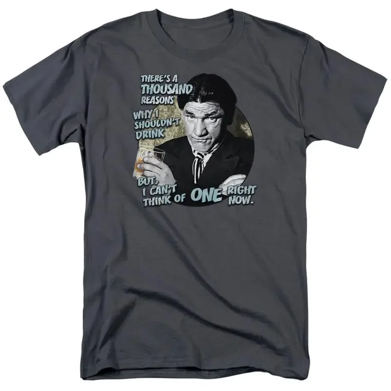 Three Stooges T Shirt Shemp Reasons To Drink Charcoal