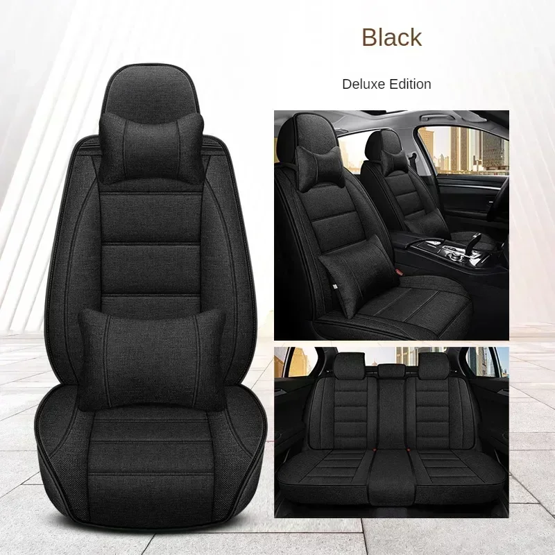 Universal Style Full Coverage Flax Car Seat Cover for VOLVO XC60 XC90 XC40 XC70 S60L C30 S80 S90 V50 V60 Car Accessories