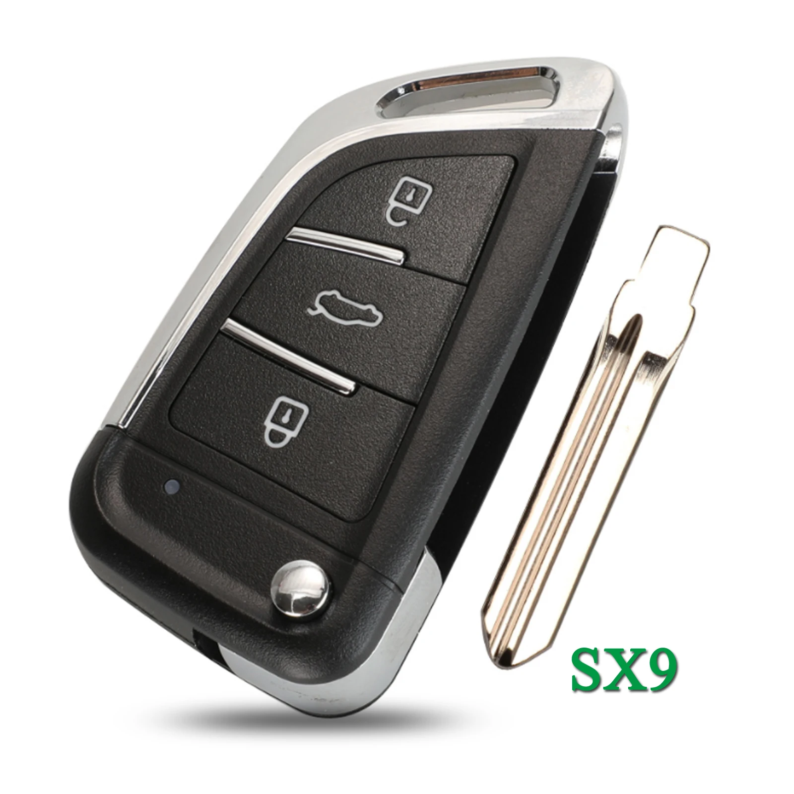 jingyuqin 3 Buttons Upgraded Flip Remote Car Key 434MHz ID46 Fob For Citroen X-Sara C3 C5 before 2009 Uncut SX9 Blade