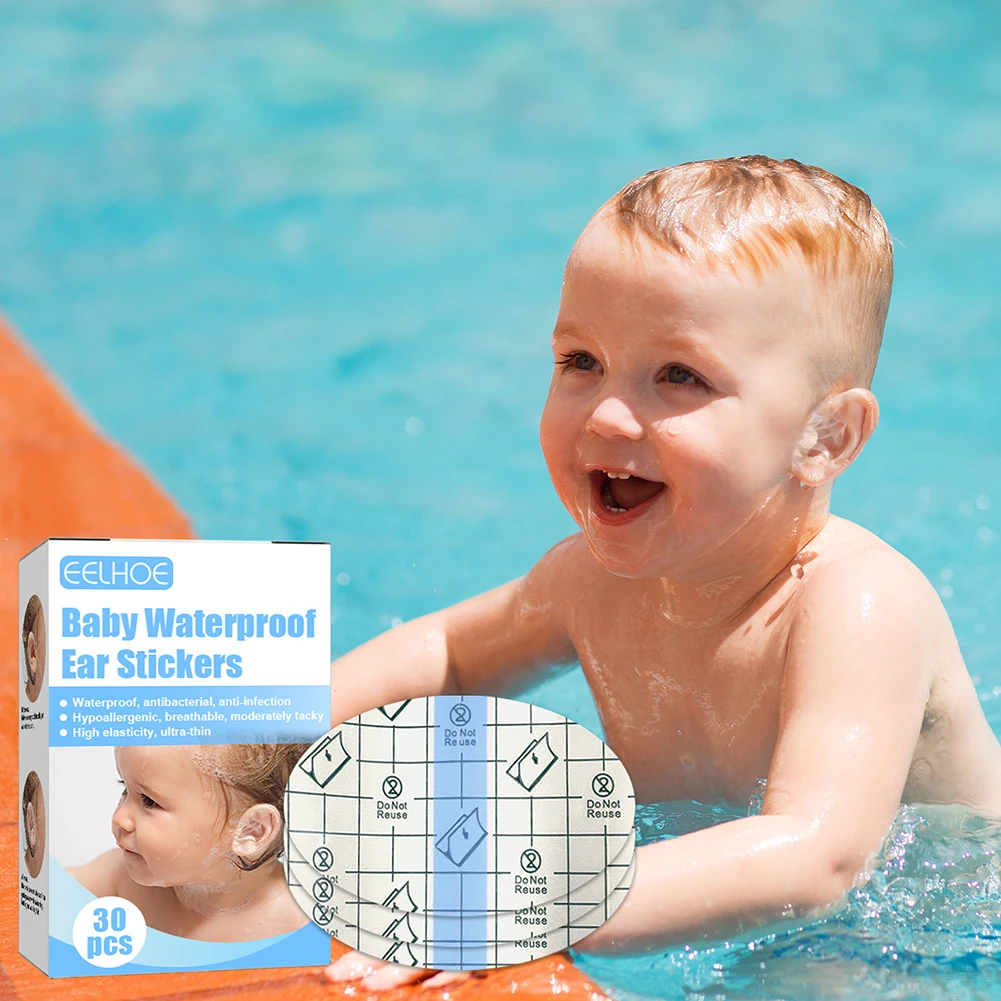 

30pcs Baby Waterproof Ear Stickers Swimming Infant Disposable Nursing Ear Patch
