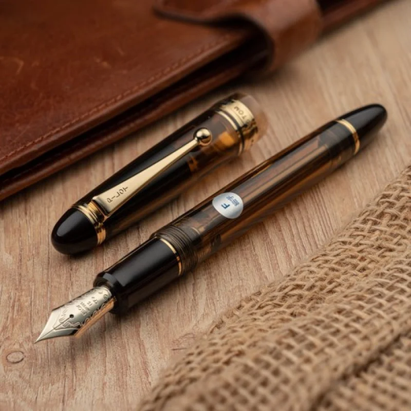 

A + новинка для пилота Namiki Custom 823, прозрачная коричневая перьевая ручка с плунжером 14 карат