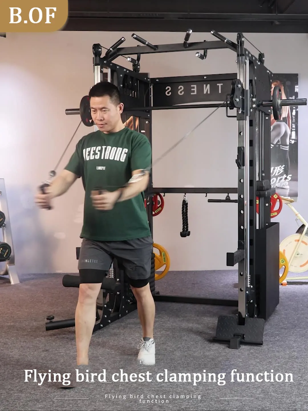 Smith Machine for Home Gym Fitness Equipment Squat Trainer Weight Sports Integrated Training System for Bodybuilding Men Workout