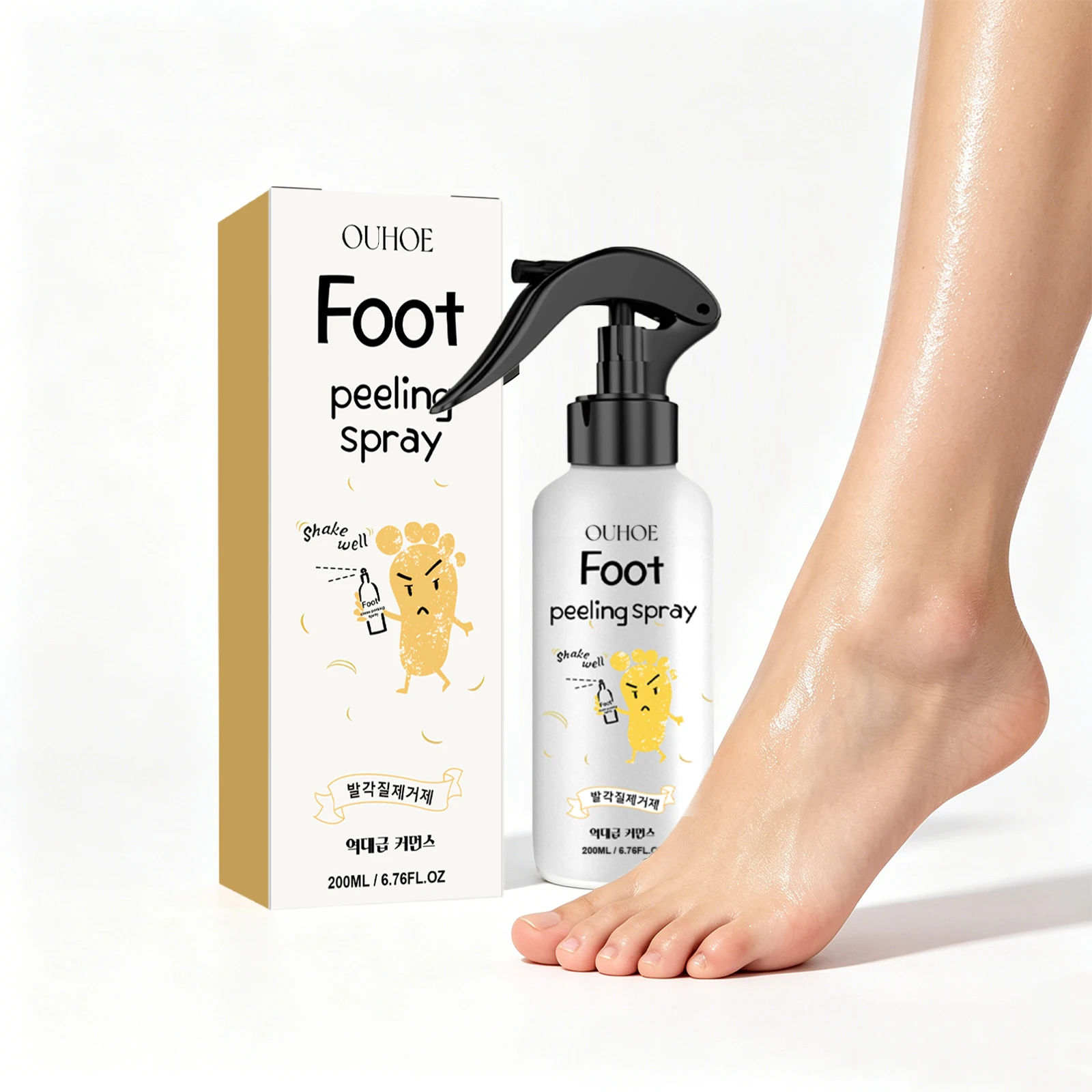 Foot Peeling Spray Dead Skin Callus Remover Mist for Dry Cracked Heels Soften Rough Foot Skin & Eliminate Foot Odor Skin Care