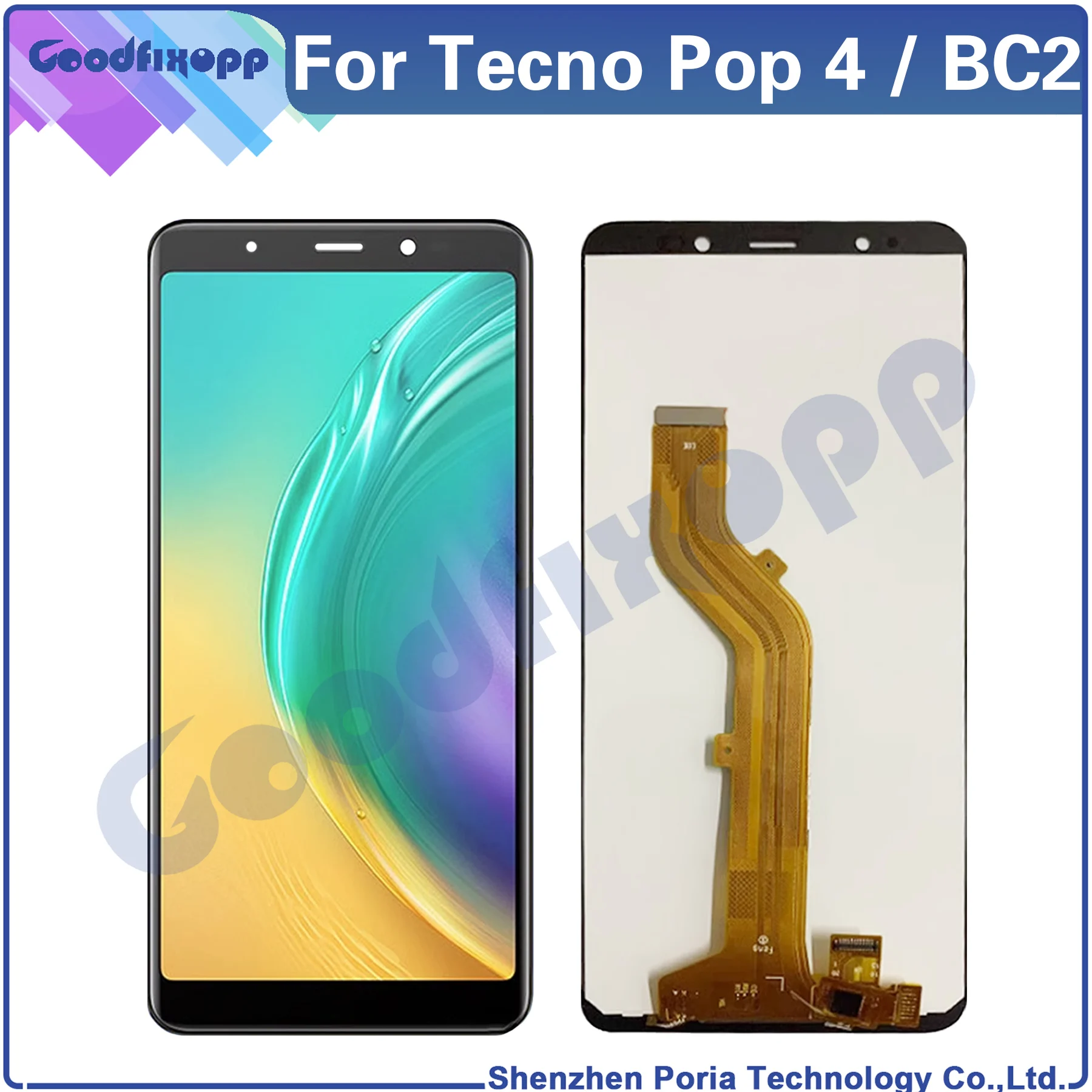 

For Tecno Pop 4 BC2 LCD Display Touch Screen Digitizer Assembly Repair Parts Replacement