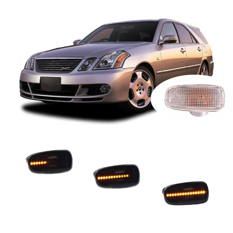 for Toyota Mark 2 II Blit X110W X115W 2002 2003 2004 2005 2006 2007 Sequential LED Indicator Side Marker Turn Signal Light Lamp