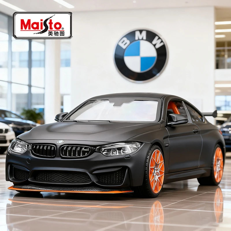 

Maisto 1:24 BMW M4 GTS легкосплавный автомобиль, литье под давлением и игрушечный транспорт, модель автомобиля, миниатюрная масштабная модель автомобиля для детей