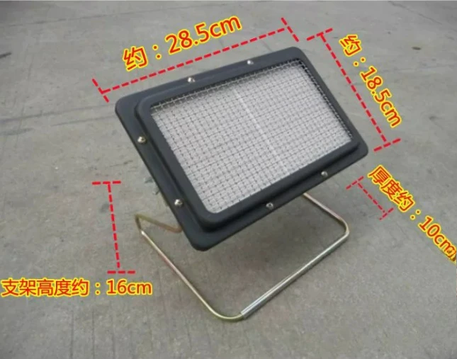 Portable Gas Grill Manual Ignition Height Angle Adjustable Outdoor Camping Stove BBQ GS-100