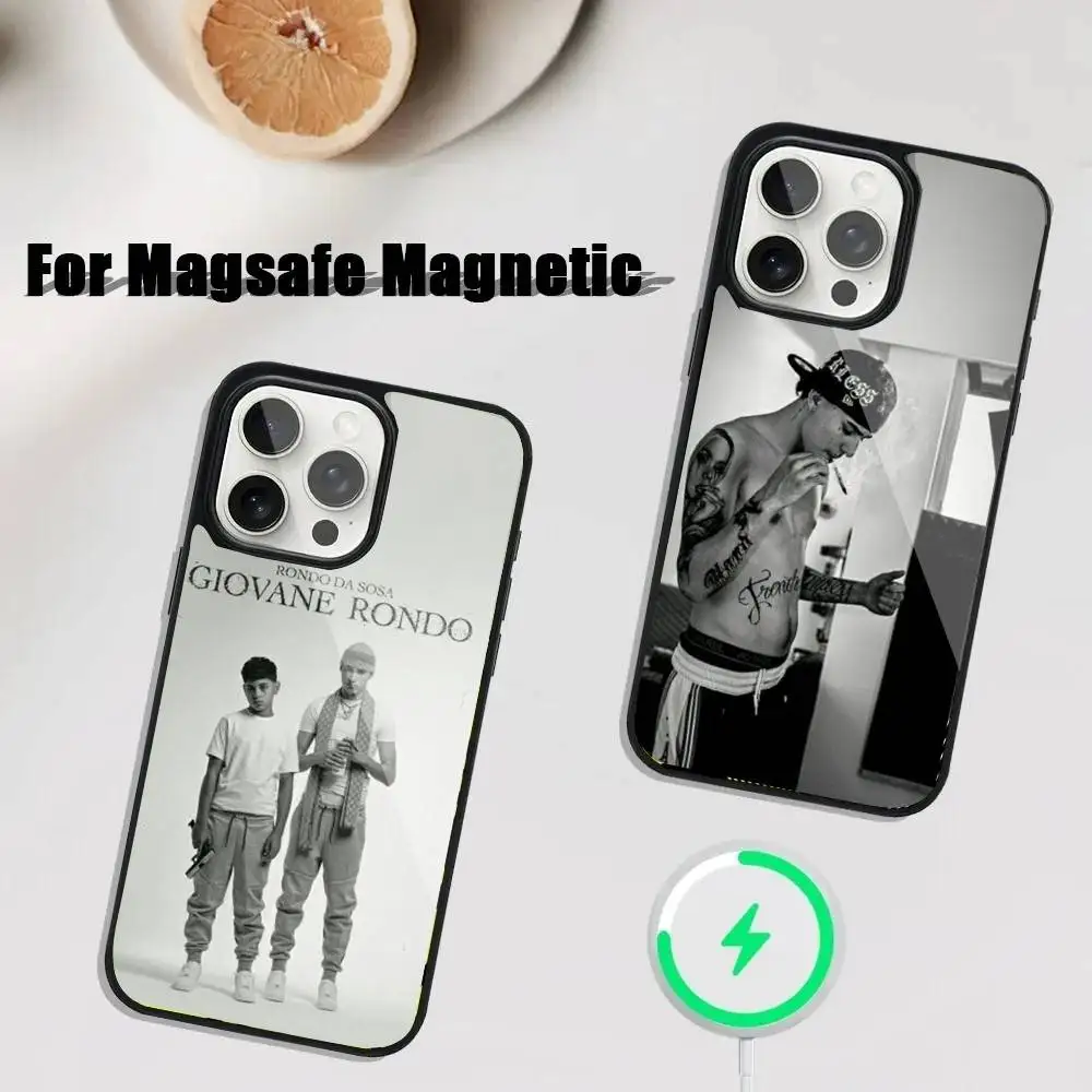 

R-Rondodasosa Music Phone Case For iPhone 17,16,15,14,13,12,11,Pro,Max,Plus,Mini,SE4,E Magnetic Magsafe Wireless Charging