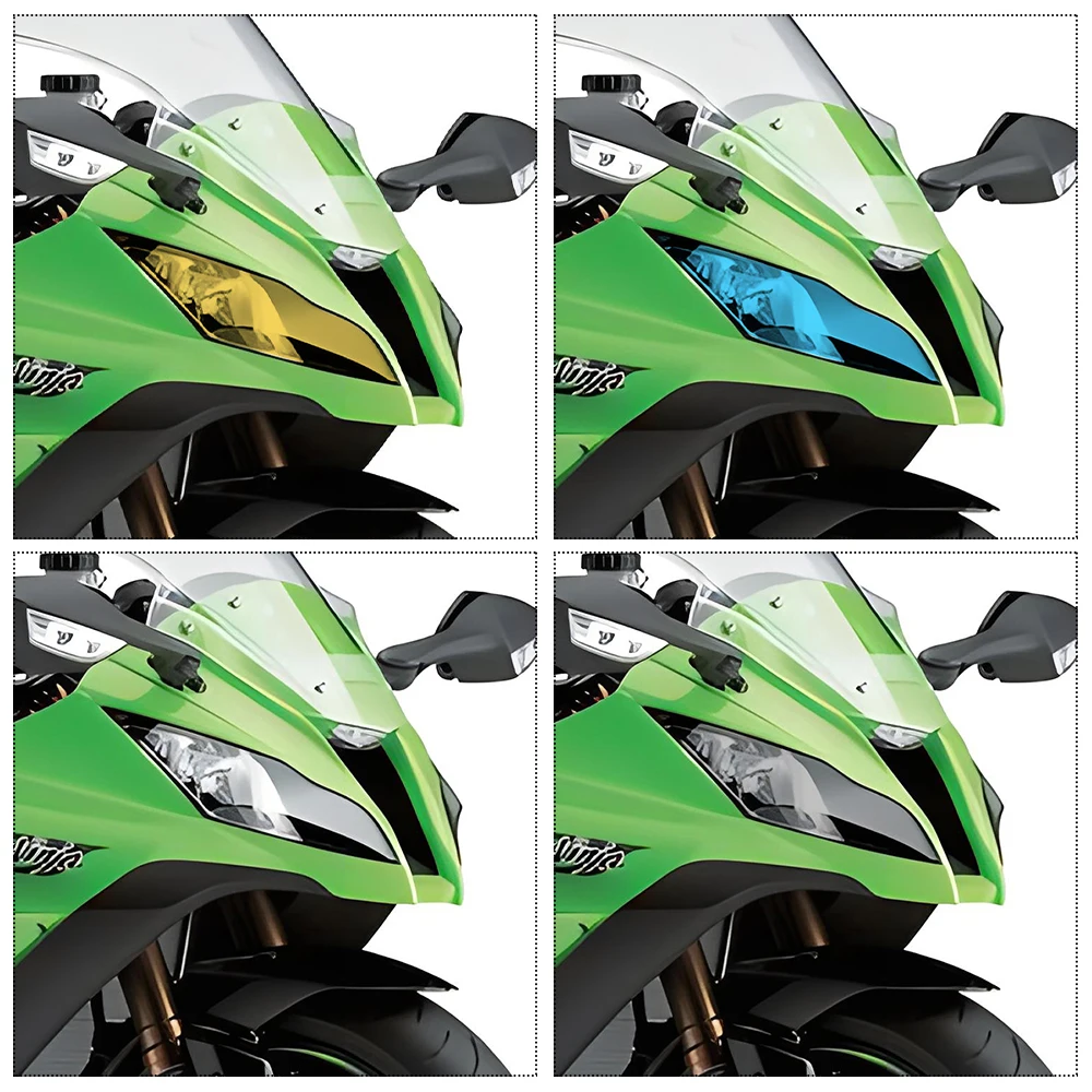 For Kawasaki ZX10R 2011-2015 Transparent Headlight Tint Film Motorcycle Head Light Protector Decor Sticker Fit for ZX-10R