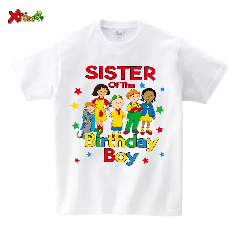 Family Shirts Matching Outfits Personalized Caillou\'s Birthday Party Shirt BROTHER Boys Clothing Children Clothes MOMMY Outfits