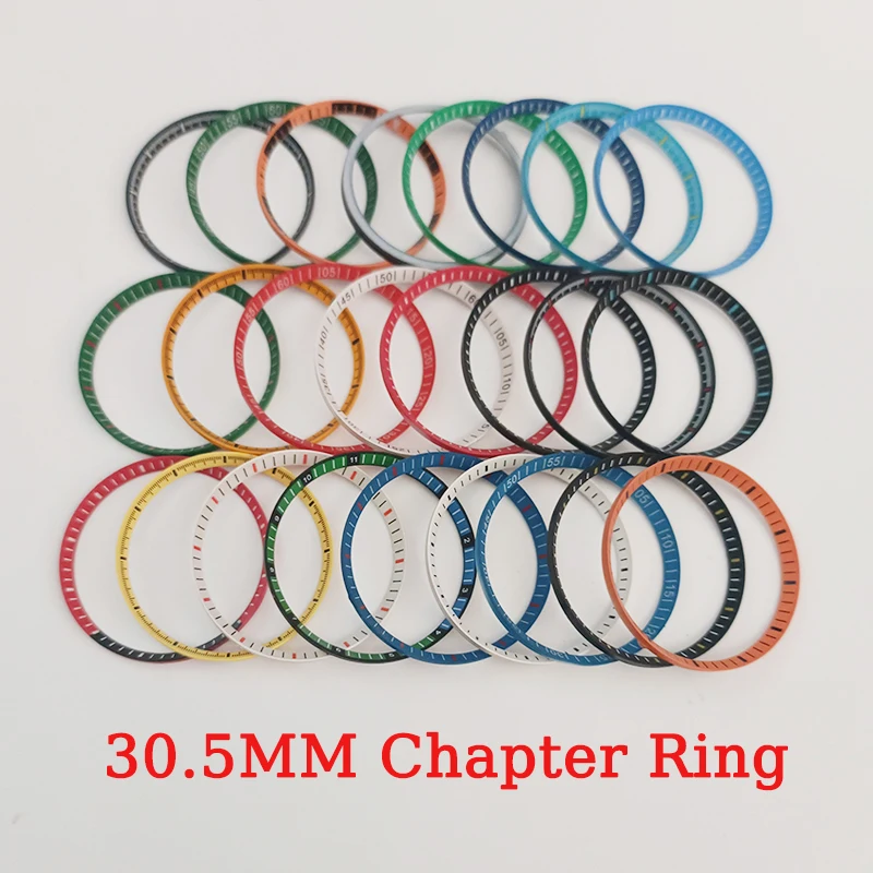 The 30.5 Mm Skx007 Case Chapter Ring Fits The Skx007 Skx009 Srd Case Modified Multi-Colored Plastic Chapter Ring