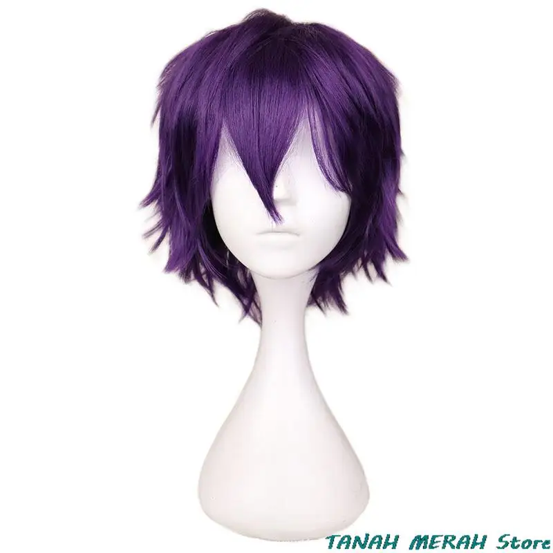 Anime Noragami Yato Cosplay Costume Stray God Purple Wig Sports Clothes Set Uniform Adult Man Woman Halloween Carnival Suit