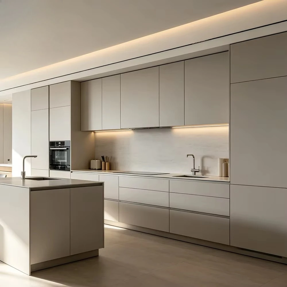 Modern Design Kitchen Cabinets, Ready to Assemble, Honeycomb Structure, Aluminium Material, Home Furniture Accessories