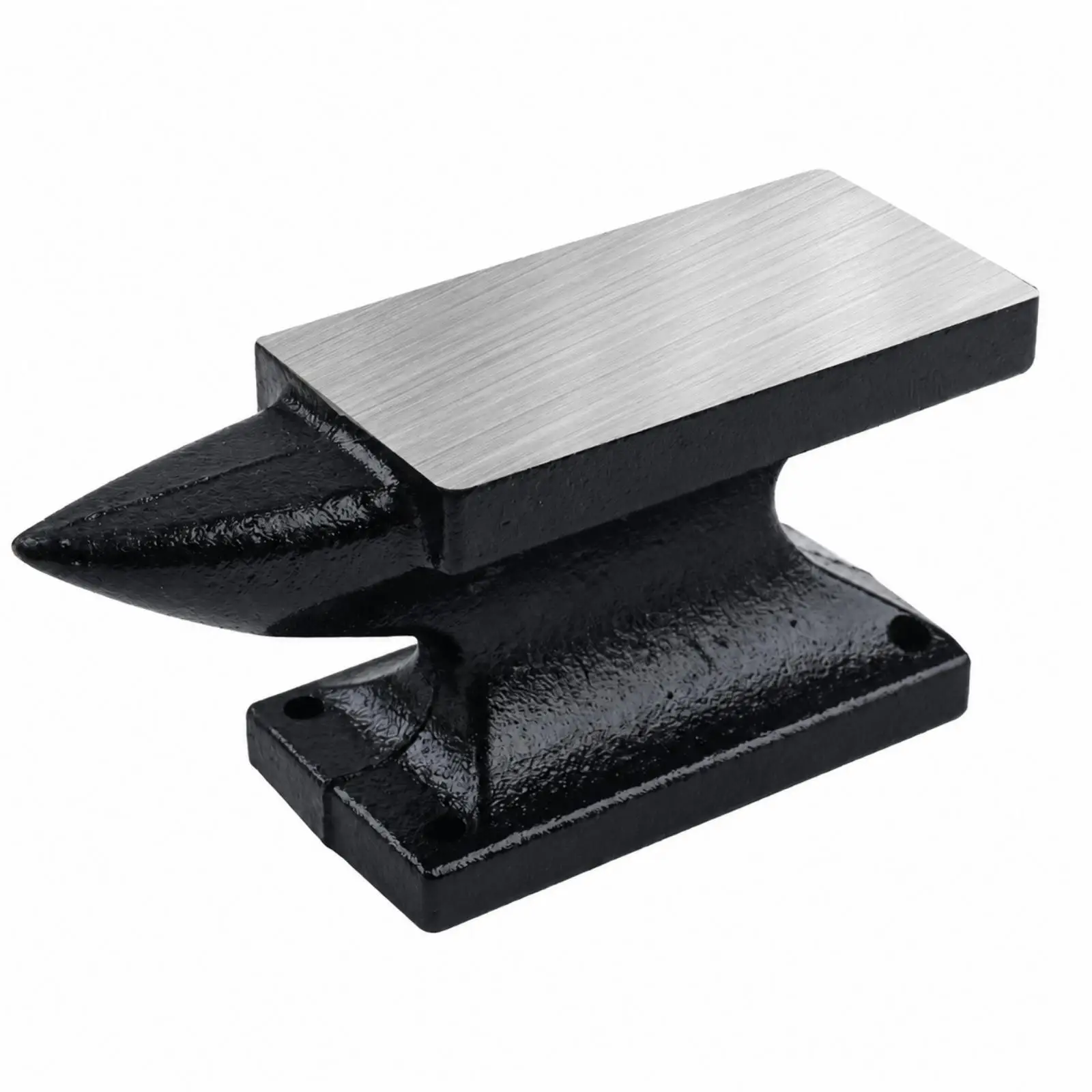 Solid Cast Iron Forge Anvil with Tapered Forming End for General Hobbyist Shaping and Creative Fabrication