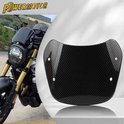 Deflector de parabrisas delantero para faro de motocicleta, 5-7 pulgadas, para Yamaha, Kawasaki, Suzuki, accesorios universales modificados