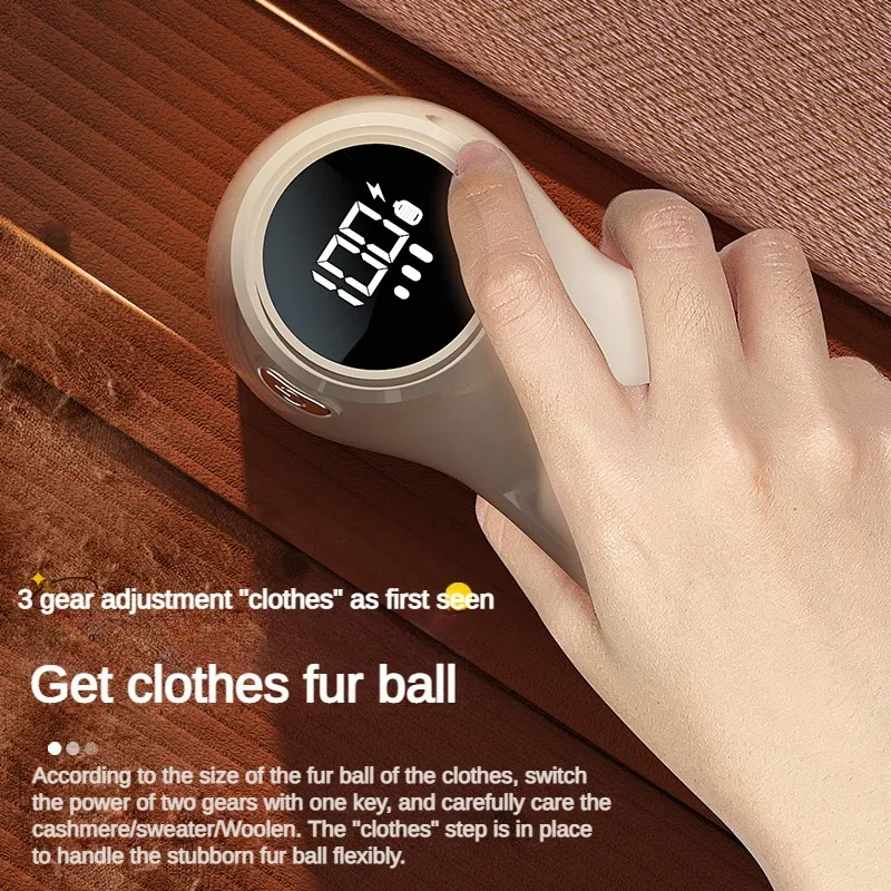 Éliminateur de peluches portable aste par USB avec grand écran LED, rasoir en tissu pour vêtements, tondeuse à boules de poils