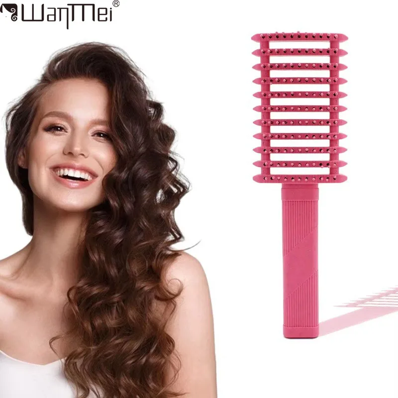Define Curly Hair Styling Detangling Hair Brush Anti Static Detangle Hairbrush for Women-WANMEI