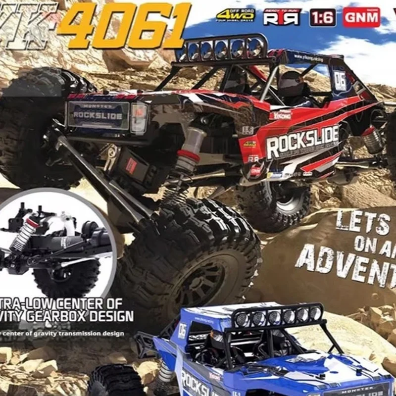 Yikong Yk4061 Rc Rock Slide Crawler 1 6 Scale 4wd Ultra Low Gravity Electric Remote Control Off Road Climbing Truck Adult Hobby