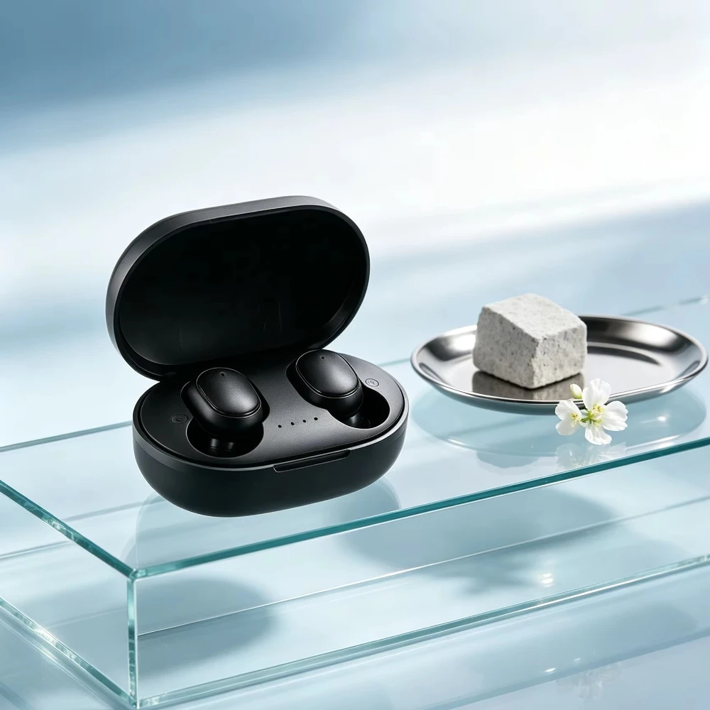 TWS Wireless Headset Fone Bluetooth Earbuds Present Layered Music Field, Snug Ear Shape, Portable Storage for Commuting