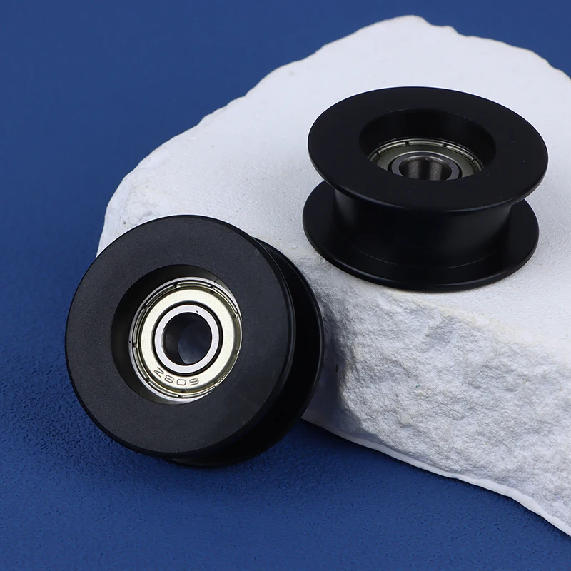 Polea mecánica acanalada de Metal, rueda rodante de ranura en H, accesorios mecánicos de conducción, 1 piezas, 6088ZZ