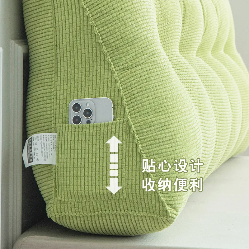 Cama triangular com encosto grande jogando travesseiro de bolsa macia tatami para celular