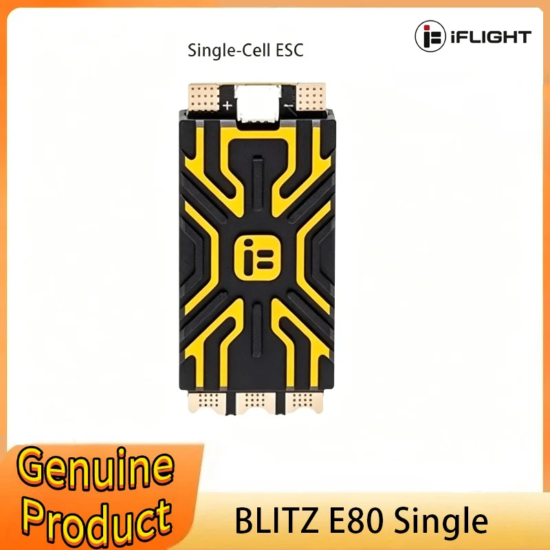 IFlight BLITZ E80 80A Single ESC 2-8S BlHeli32 Dshot600 G071 MCU with CNC Alum Cover for RC FPV Racing Drone