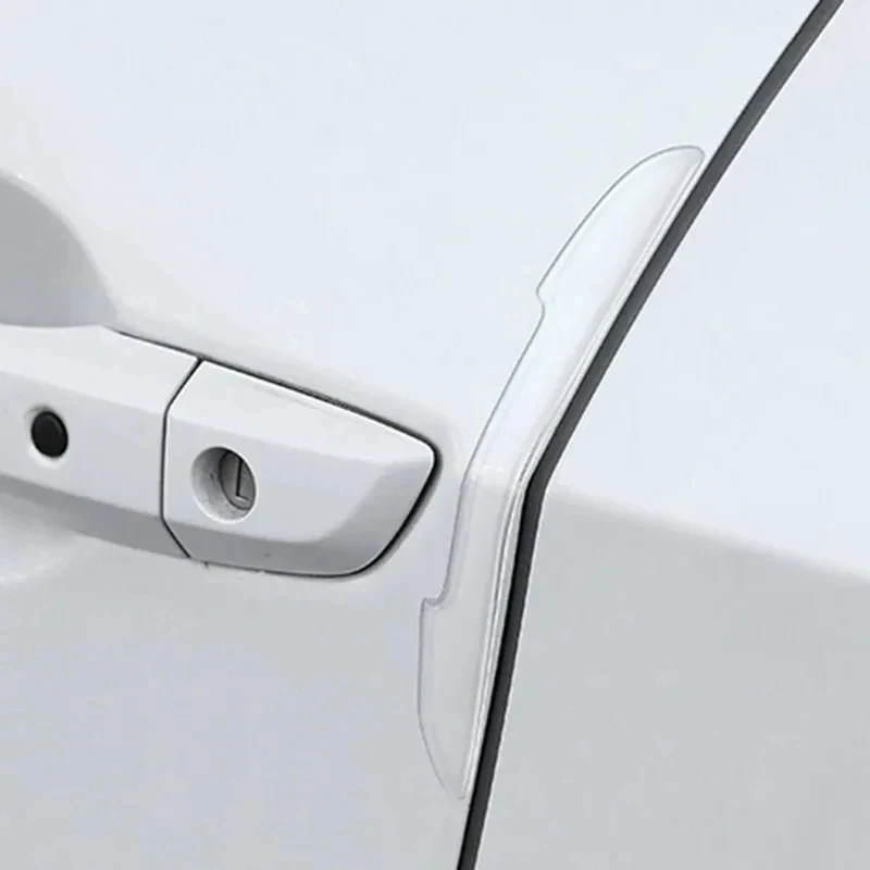 2-14pcs Transparent Anti-Collision Protector Bar Strips Side Edge Protection Guards Rear View Mirror Cover Protection Stickers