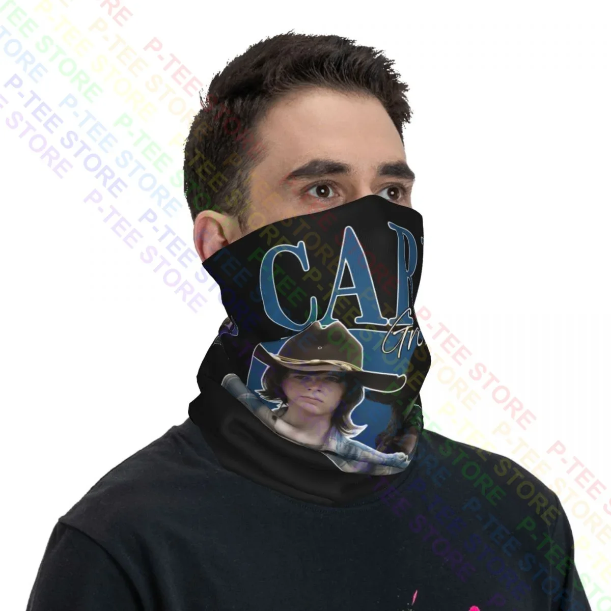 Carl Grimes 90S Walking Dead Chandler Riggs Neck Gaiter Bandana Scarf Face Mask Sports Ourdoor Neck Warmer