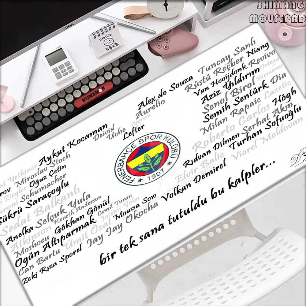

Turkey Fenerbahce SK Large Gaming Mouse Pad Computer Mousepad Gamer Laptop Mouse Mat Office Mausepad XXL Keyboard Mat Desk Pad