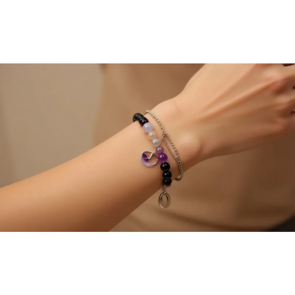 

Набор браслетов с тройной защитой: черный обсидиан, гематит, тигровый глаз, бусины 10 мм для мужчин и женщин