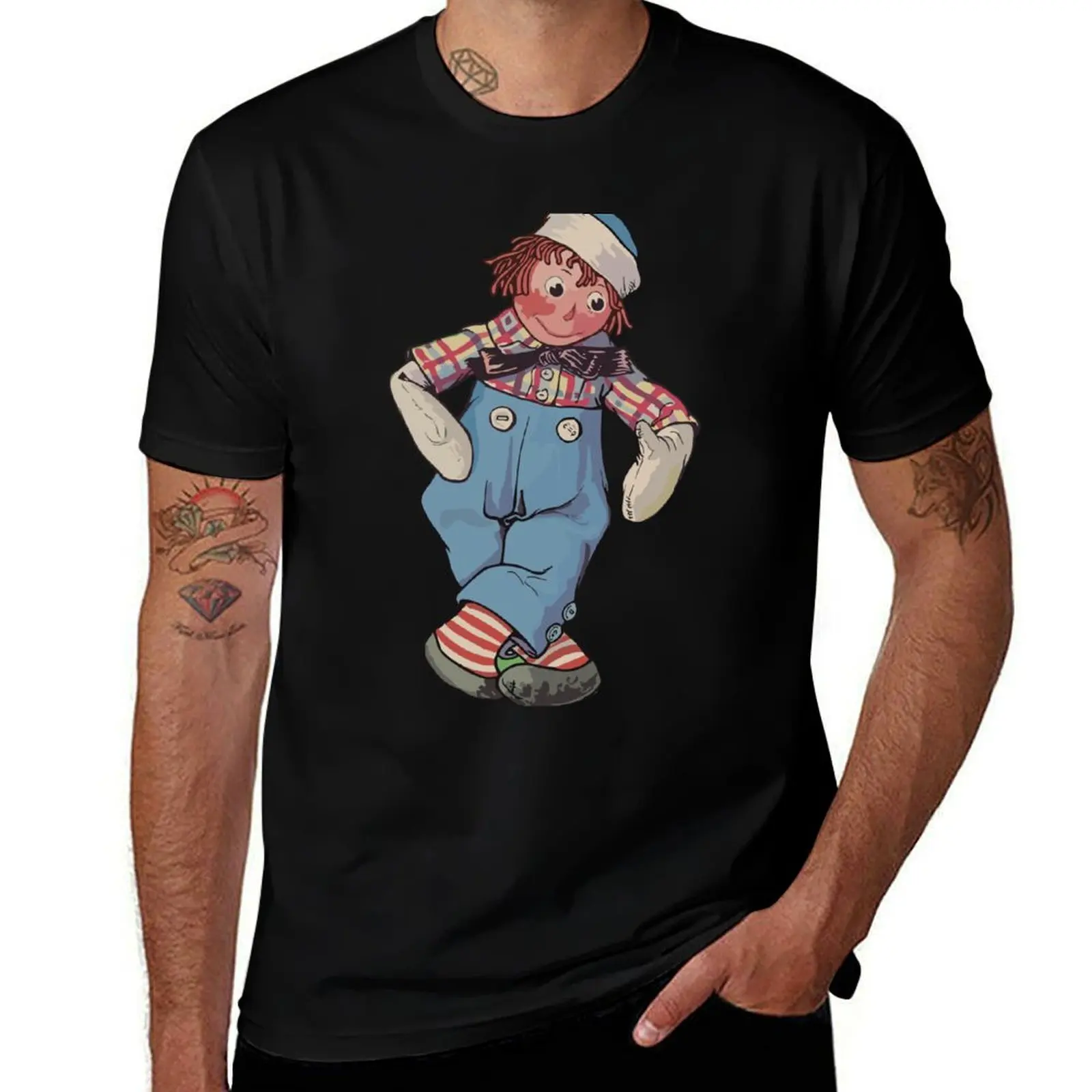

raggedy ann and raggedy andy cartoon T-Shirt man t shirts cotton g man t shirts for men printed t shirts for man T-shirt