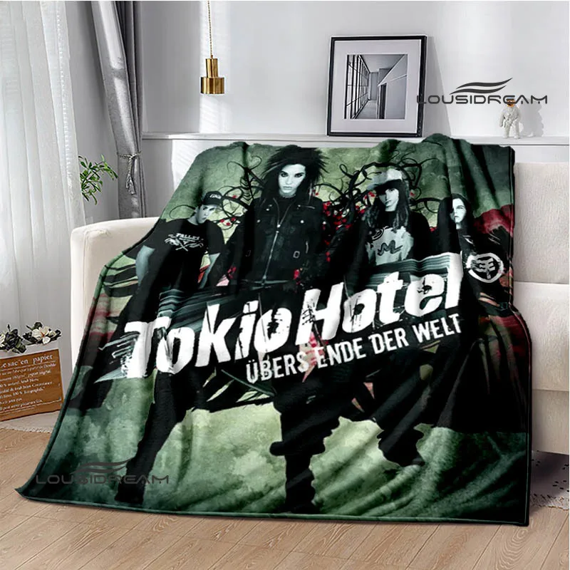 

Tokio Hotel band printed blanket Kids Warm blanket Flannel Soft Cozy Blanket Sofa Bed Blanket Travel Blanket Birthday Gift