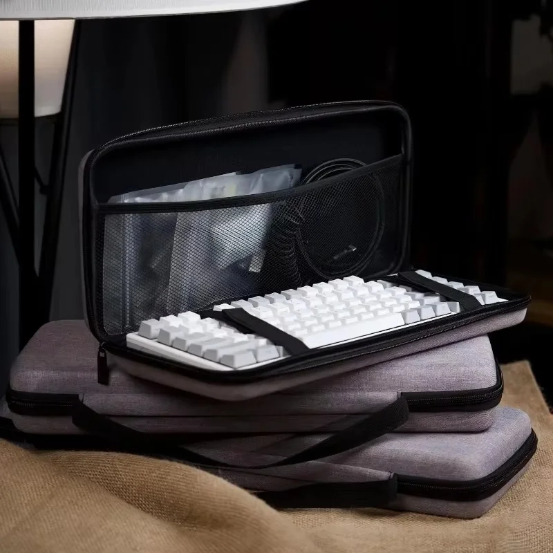 Mechanische Tastatur, wasserabweisende Aufbewahrungstasche, staubdichte EVA-Schutzhülle für 60, 65, 68, 87, TKL, 98, 104 Tastaturen, Reisetasche