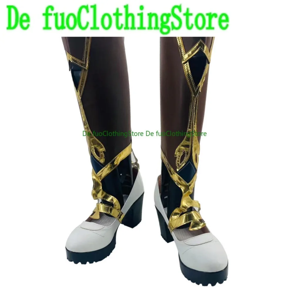 أحذية جينشين إمباكت كافيه التأثيرية أحذية لعب الأدوار وأحذية حفلات الهالوين ملابس ديفو #4