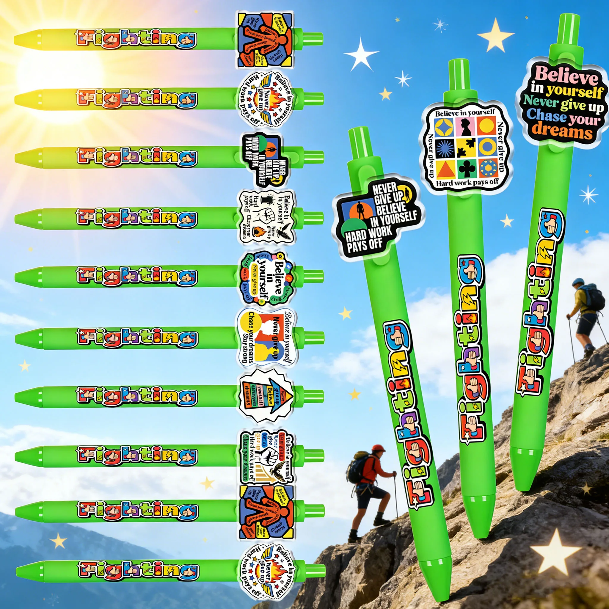 

Набор из 10/13 шариковых ручек с вдохновляющими узорами и позитивной энергией, подарок выпускнику, ручка для подписи