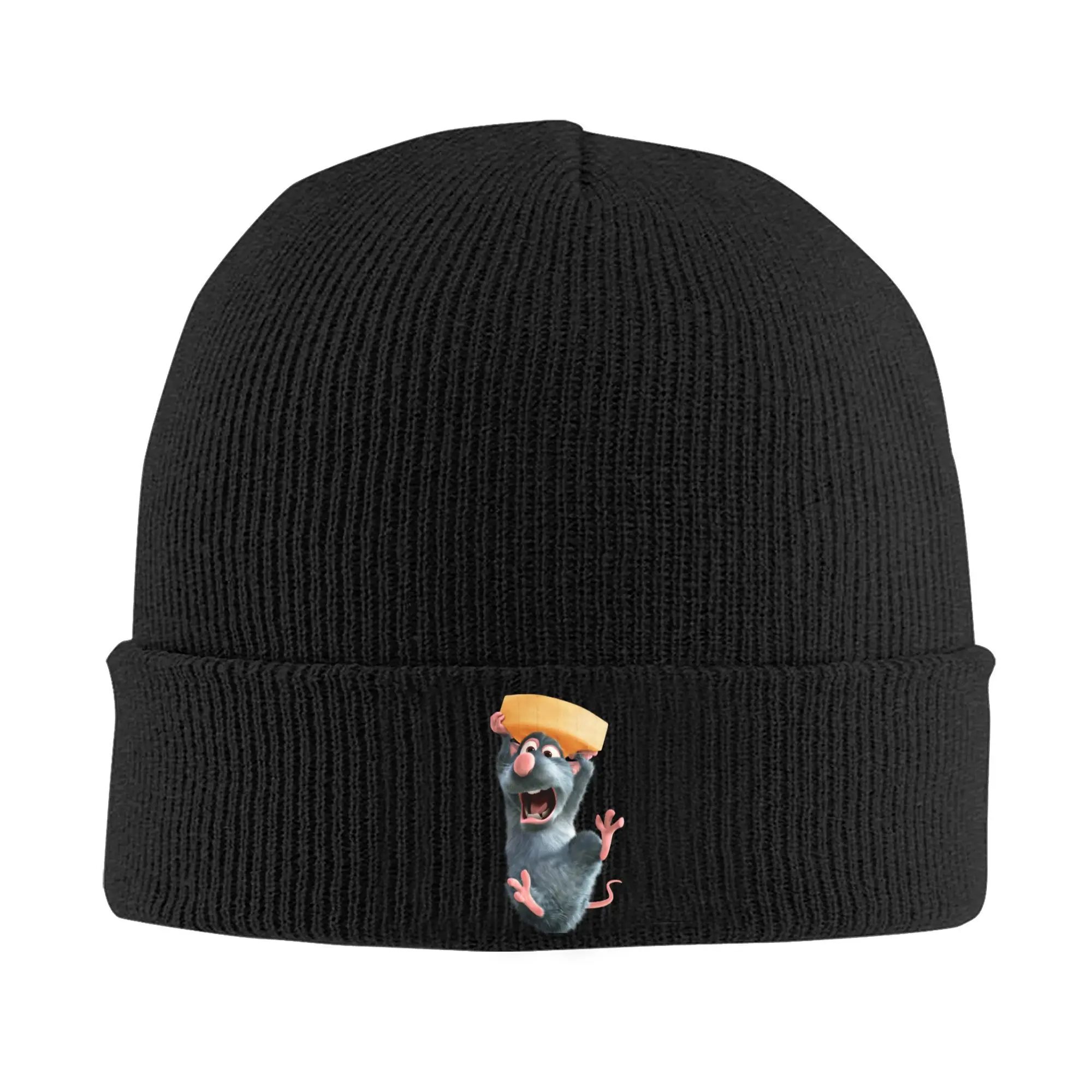 Custom Ratatouille Film Animation Skullies Beanies Caps Cool Winter Warm Men Women Knitting Hat Adult Unisex  Bonnet Hat