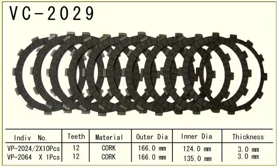 11 PC Motorcycle Friction Clutch Disc Plates For Yamaha XV1900A Midnight Star XV1900C Raider Stratoliner XV1900 Roadliner