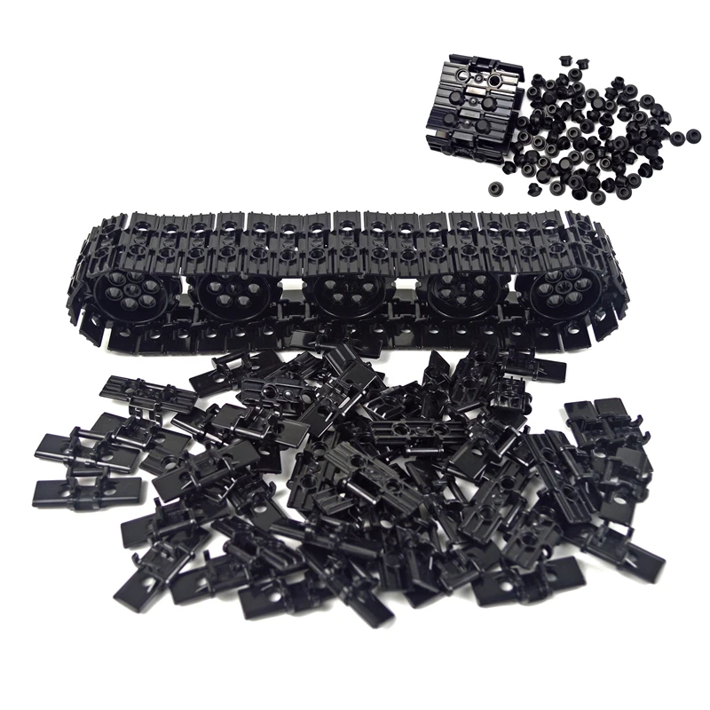 MOC Building Blocks Technical Chain Bricks Parts Caterpillar Track Tank Wheel Compatible 88323 57518 57519 3711 24375 Toys