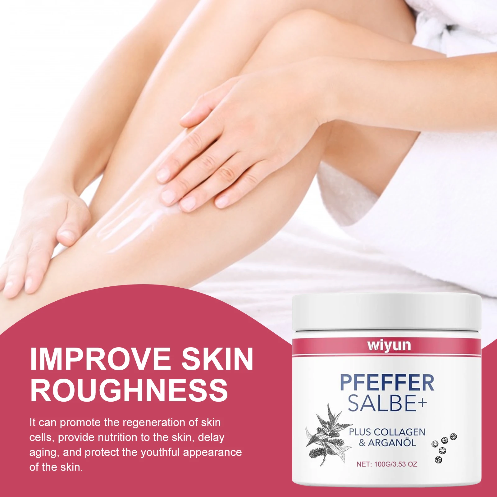 Wiyun كريم الفلفل ترطيب مرونة البشرة تعزيز إزالة العناية بالبشرة الخام مكافحة ترهل زيت الأركان كريم إزالة التجاعيد #3