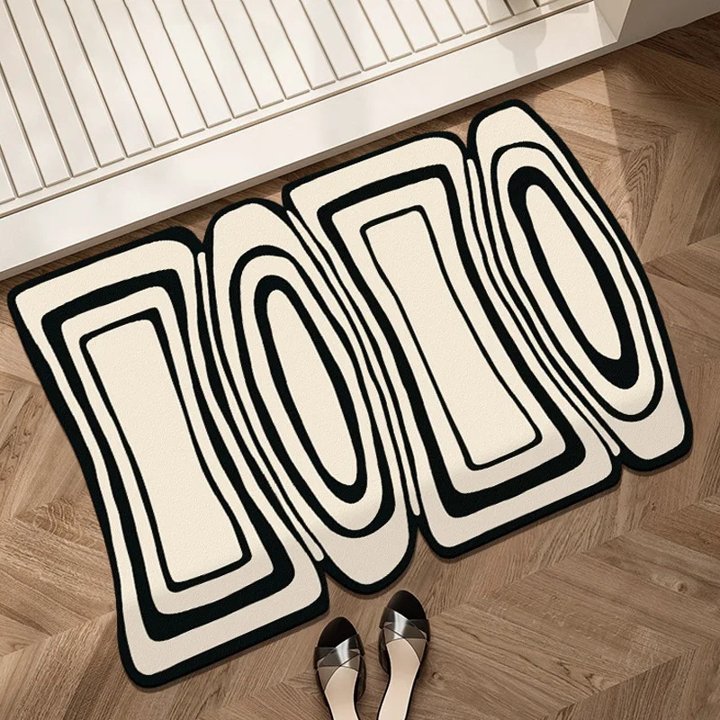 Drop Shipping Entrance Doormat Non-Slip Welcome Mats For Home Kitchen Washable Bathroom Floor Mat Balcony Rugs