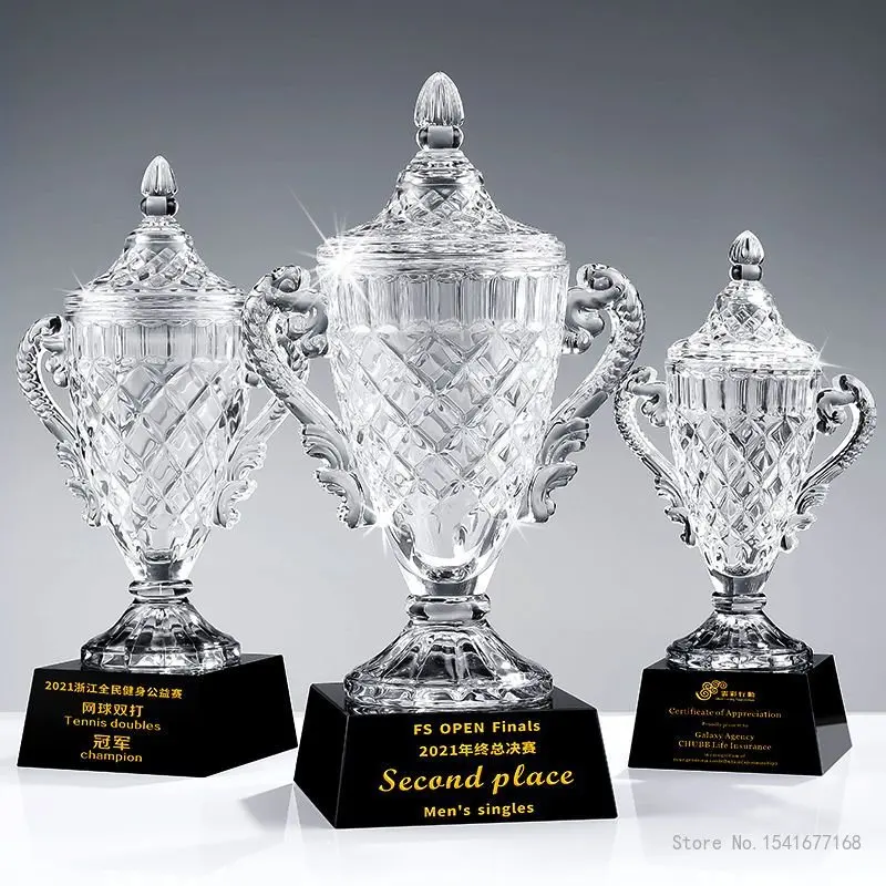 Customized Commemorative Crystal Trophy, Sports Game, Music Model, Contest Awards, Gift Reward, Home Decoration, High Grade, 1Pc