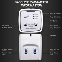 WIFI Dual Pump Controller Automatic Water Drip Irrigation Watering System Kit Mobile APP Control-Double Pump 15 Pots