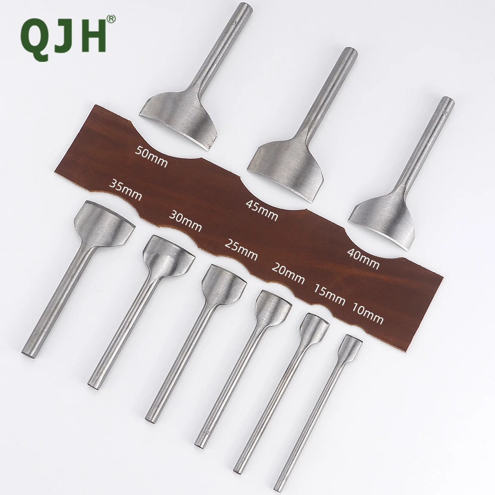 Half Round C Shape Leather Punching Cutter DIY Handicraft Carving Cutting Trimming for Bags Strap Belts Tail Making Supplies