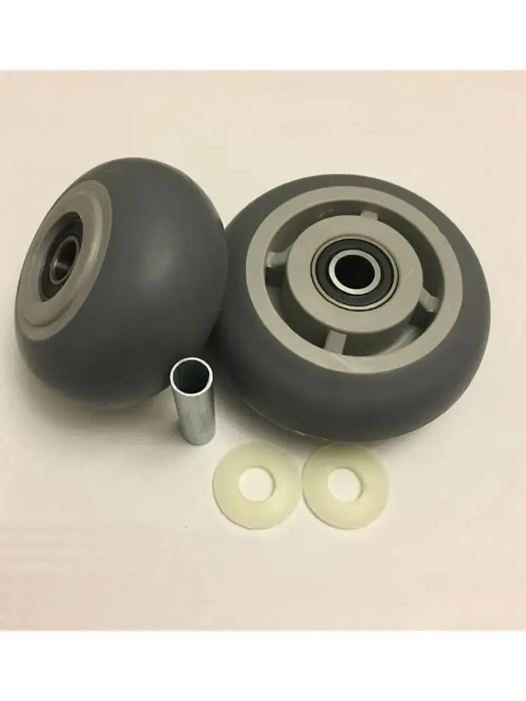 Replacement caster wheels,with 2 bearings,load 180kg,TPR wheel,high load capacity,wear resistance, for flatbed truck trolley