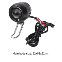 Headlight for KUGOO M4 /M4 pro Electric Scooter LED Front Light Lamp With Horn Bell 2 in 1 E-bike light Parts