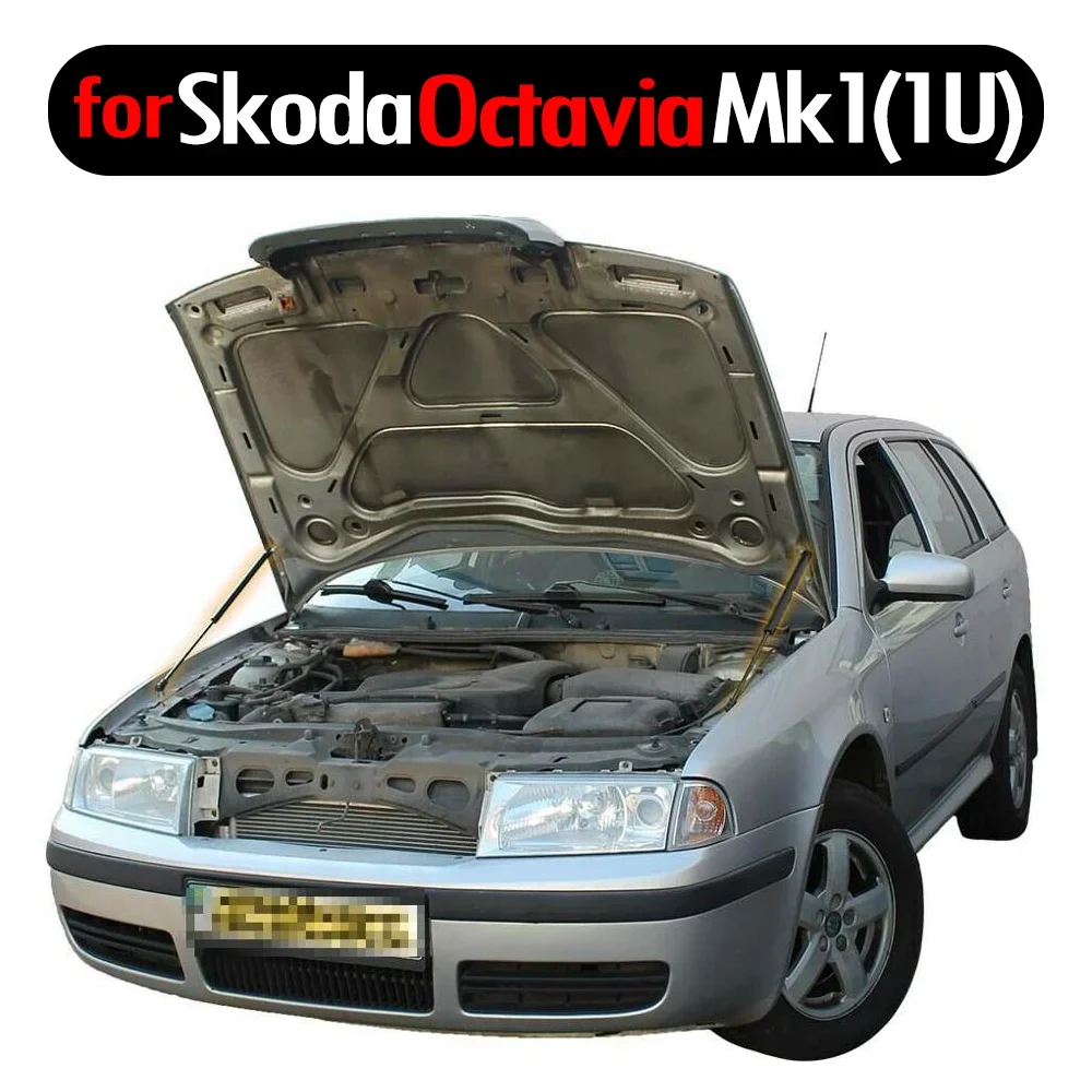 Dla Skoda Octavia 1U 1996-2010 fokus mk1 skoda octavia a5Front klapa maski zmodyfikować siłowniki pneumatyczne amortyzator sprężyny z włókna węglowego
